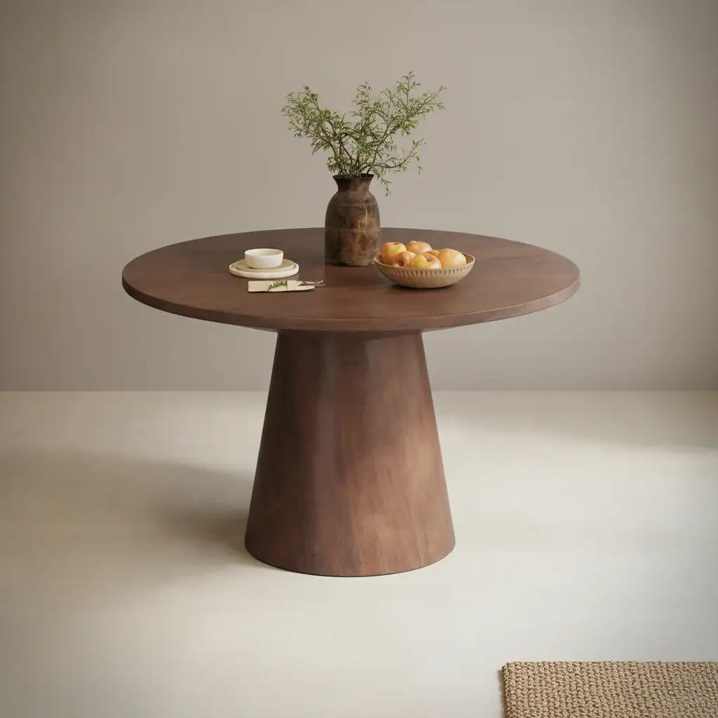 Eettafel Zarvasaro rond mangohout