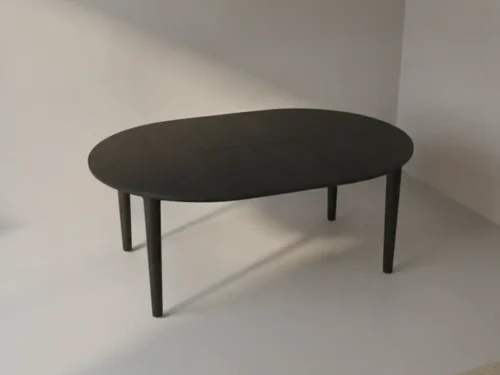 Eettafel Zarvicanto 130 cm rond eikenhout uitschuifbaar
