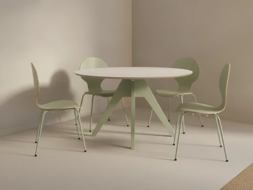 Eettafel Zauder Wit Ø85 cm