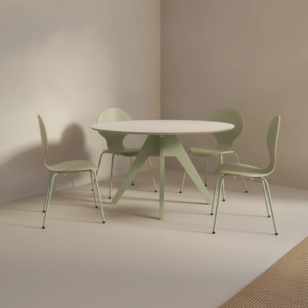 Eettafel Zauder Wit Ø85 cm