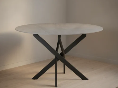 Eettafel Zeimora Grijs 130 cm