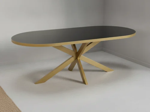 Eettafel Zerviriva 210 x 100 cm ovaal eikenhout