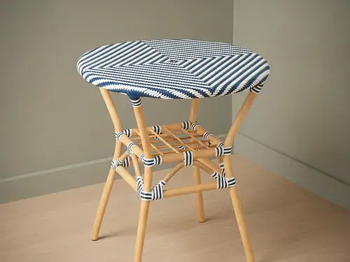 Eettafel Zoonsio Rotan 70 cm
