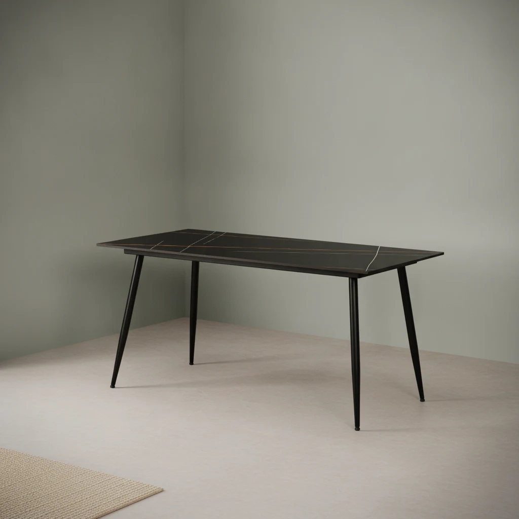 Eettafel Zoosea Zwart 150x90 cm