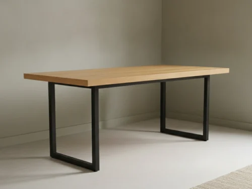 Eettafel Zoovund Zwart 200x100 cm