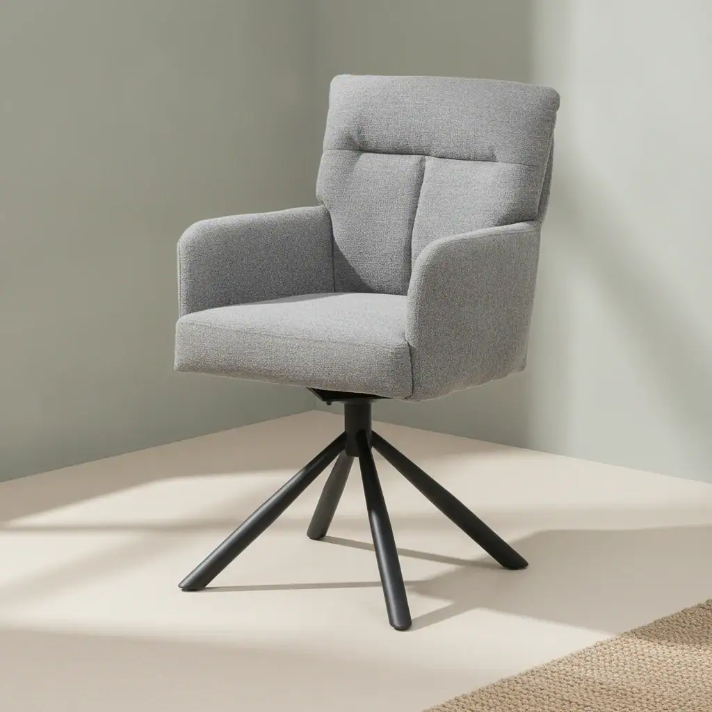 Fauteuil Daabon Grenen Zwart