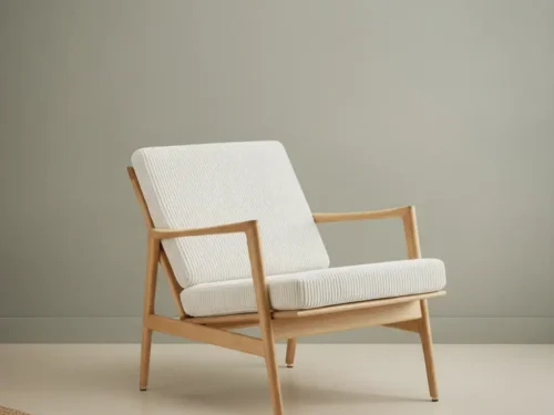 Fauteuil Grielland Ribstof Naturel