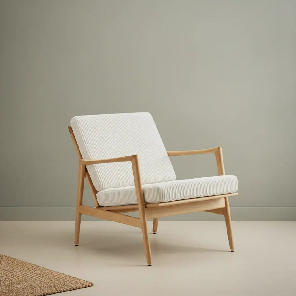 Fauteuil Grielland Ribstof Naturel