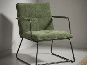 Fauteuil Grollek Chenille Groen