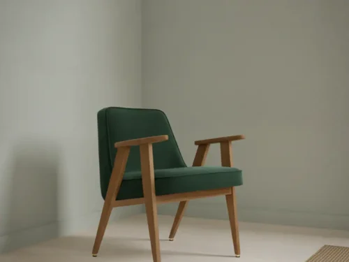 Fauteuil Quorelmera groen fluweel
