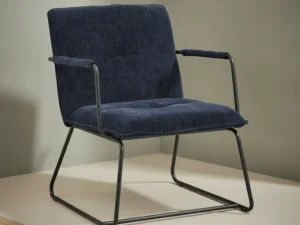Fauteuil Slaltun Chenille Blauw