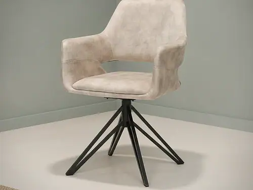 Fauteuil Slookan Velvet Beige