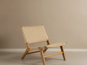 Fauteuil Sooly Hout Wit