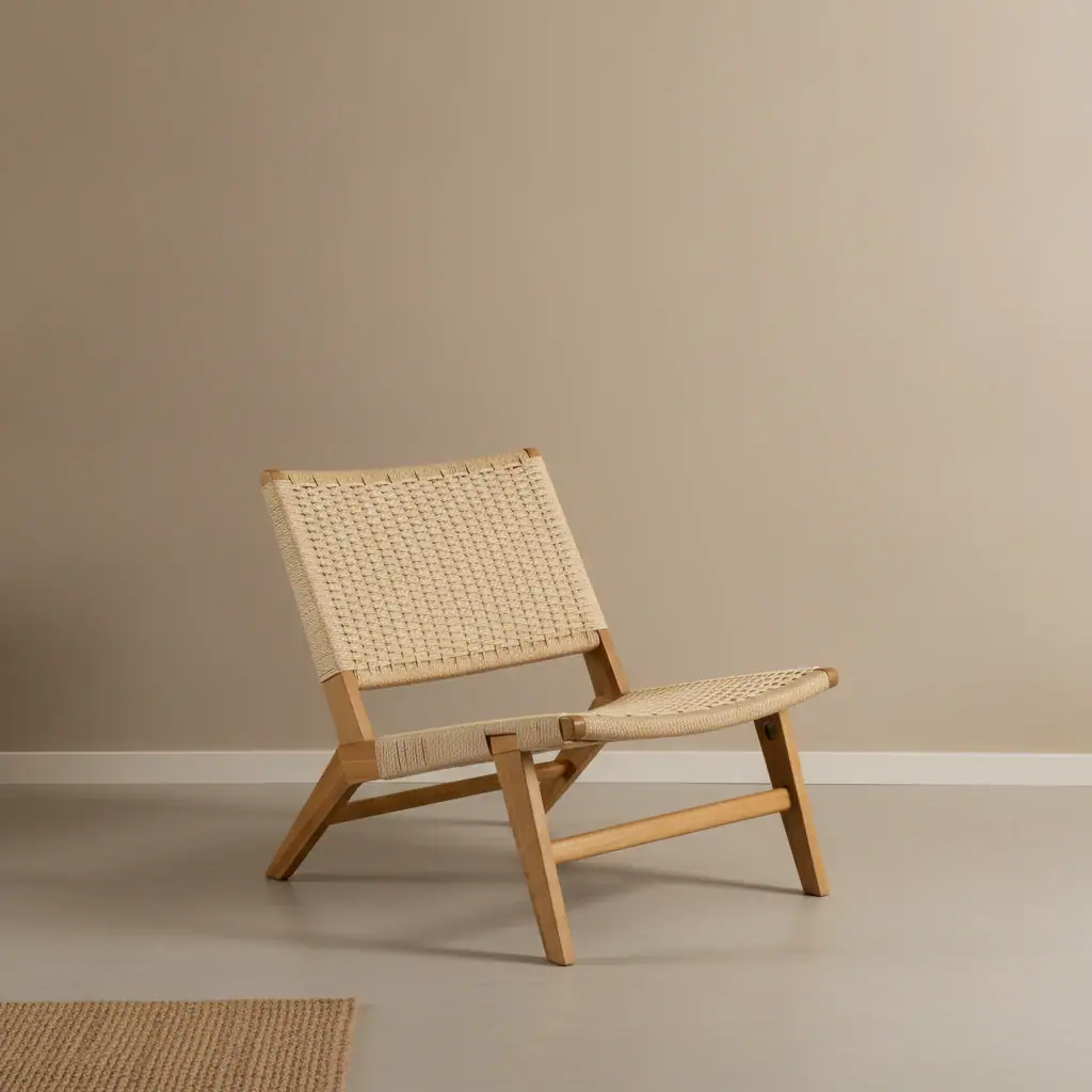 Fauteuil Sooly Hout Wit