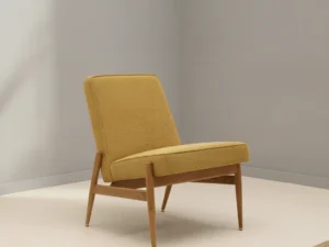 Fauteuil Treentone Bouclé Mosterdgeel