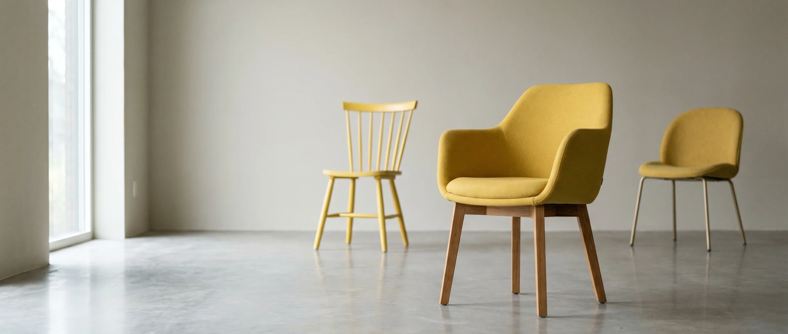 Gele eetkamerstoelen