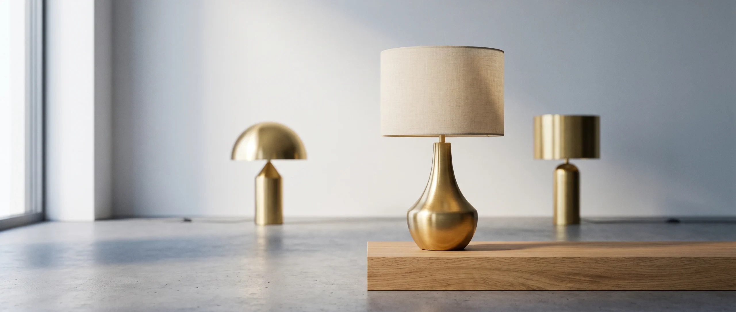 Gouden tafellampen