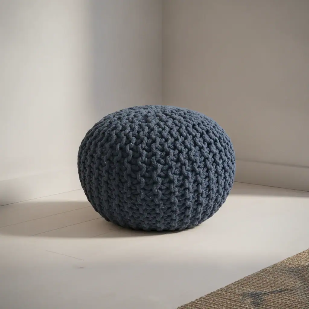Hocker Leetano Blauw