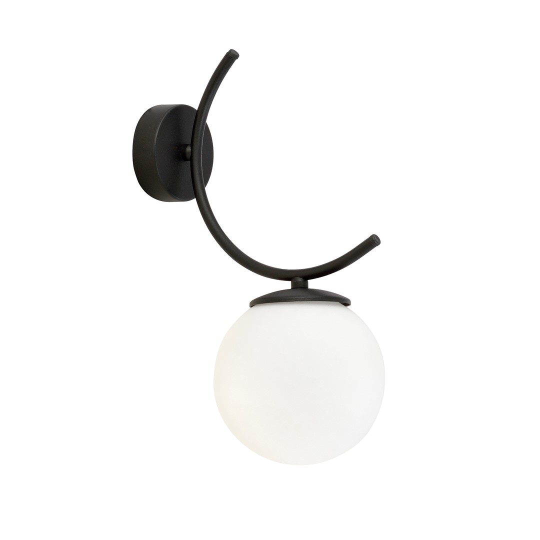 Wandlamp Hisek Zwart Ø15 cm - Afbeelding 2