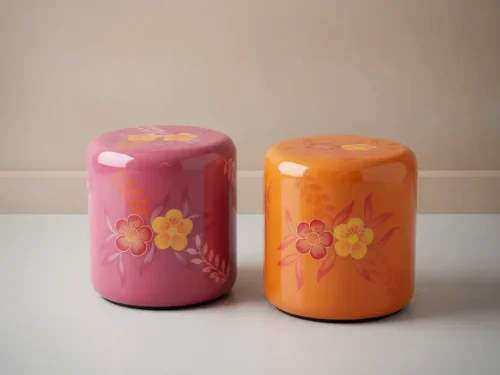 Kruk Fleeskaro Roze - Set van 2