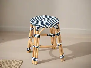 Kruk Leibol Rotan Blauw