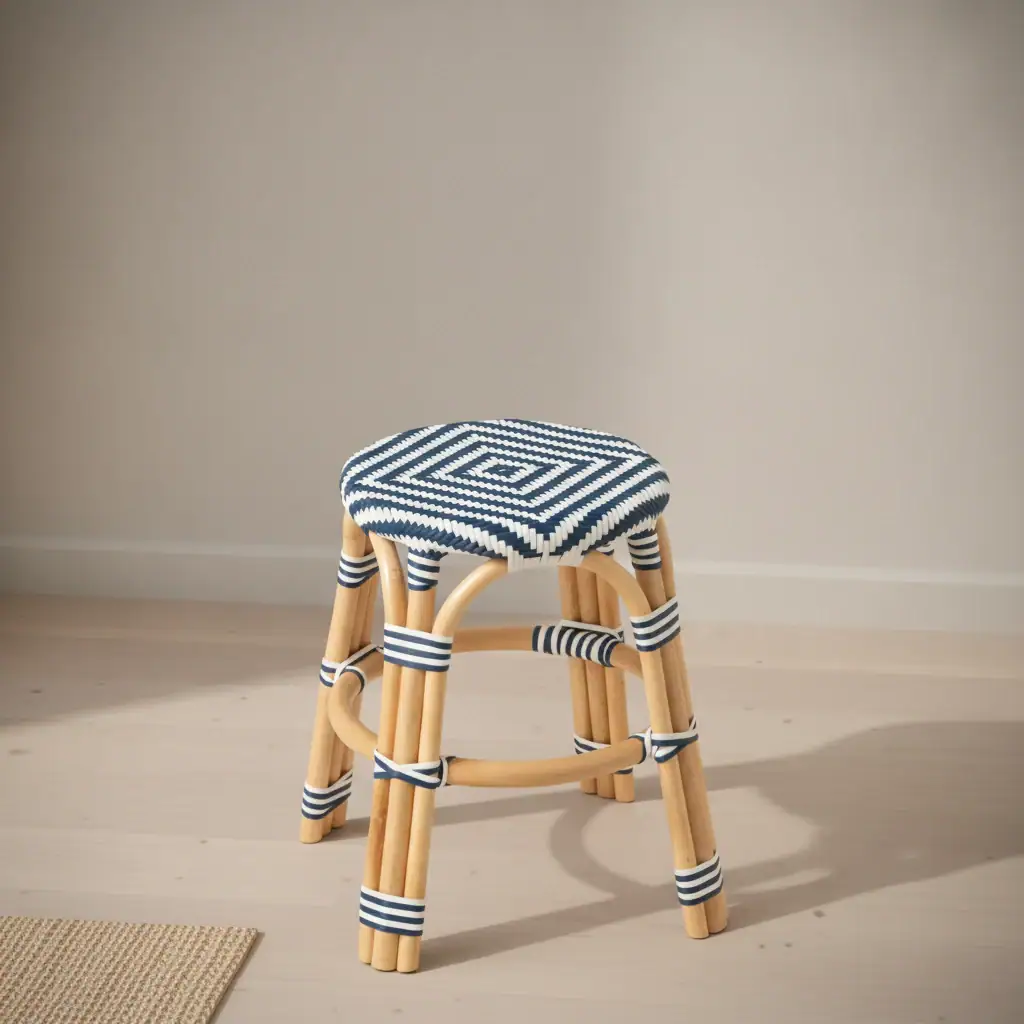 Kruk Leibol Rotan Blauw