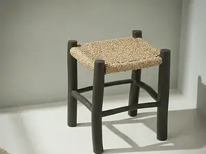Kruk Skaunsek Teak Zwart