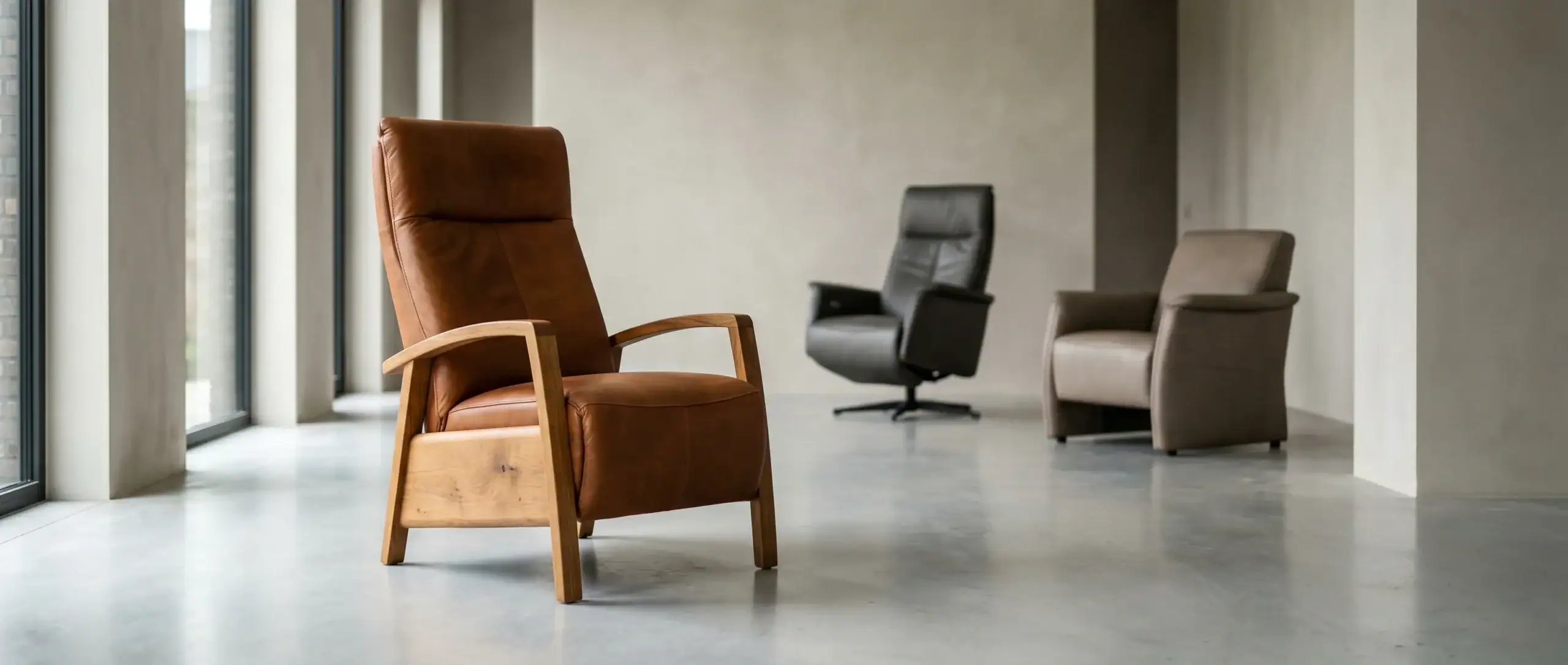 Leren relaxfauteuils