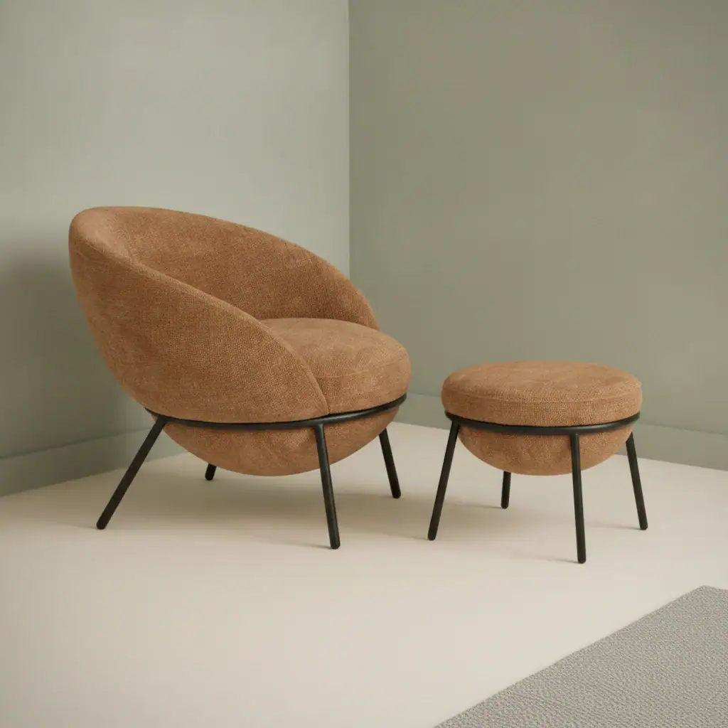 Loungestoel Skurro Bruin