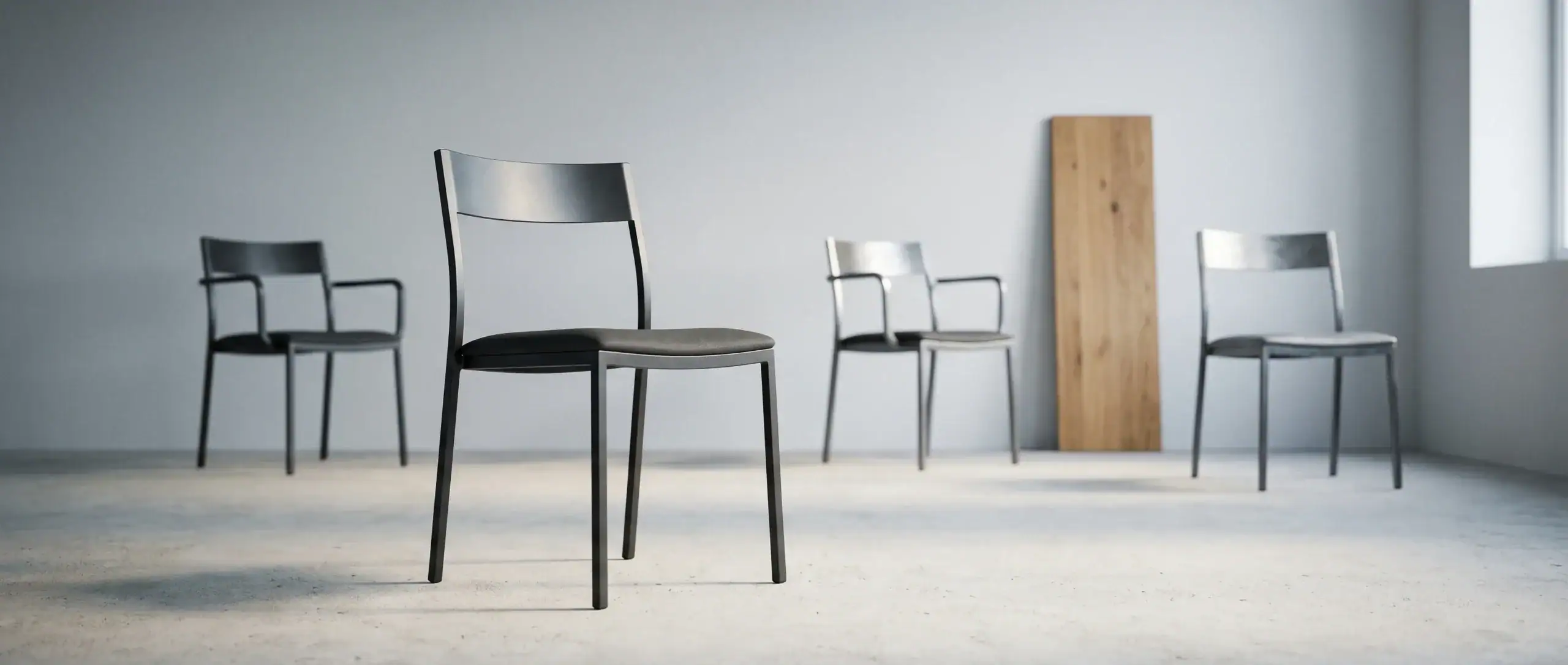 Metalen eetkamerstoelen