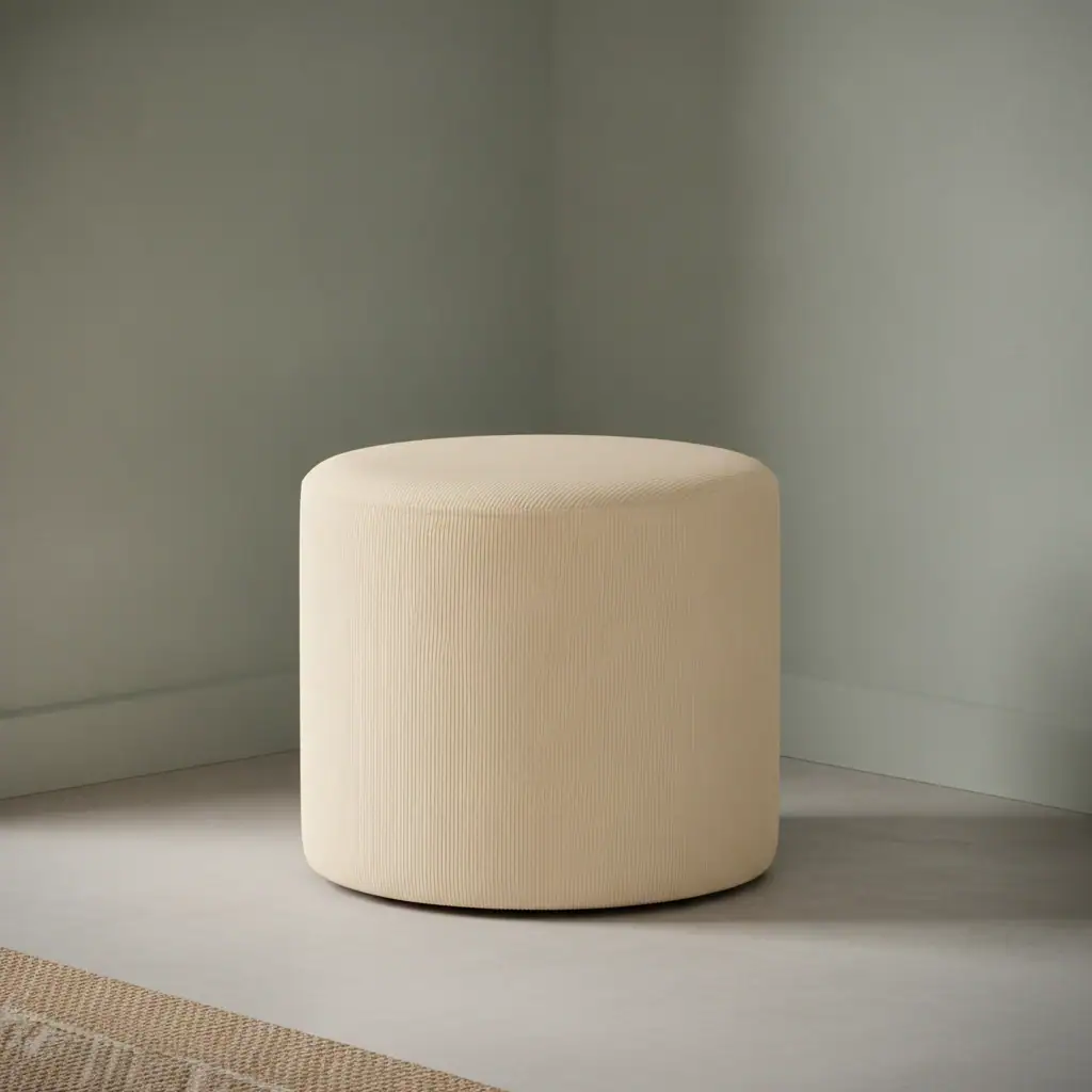 Poef Baudella MDF Beige