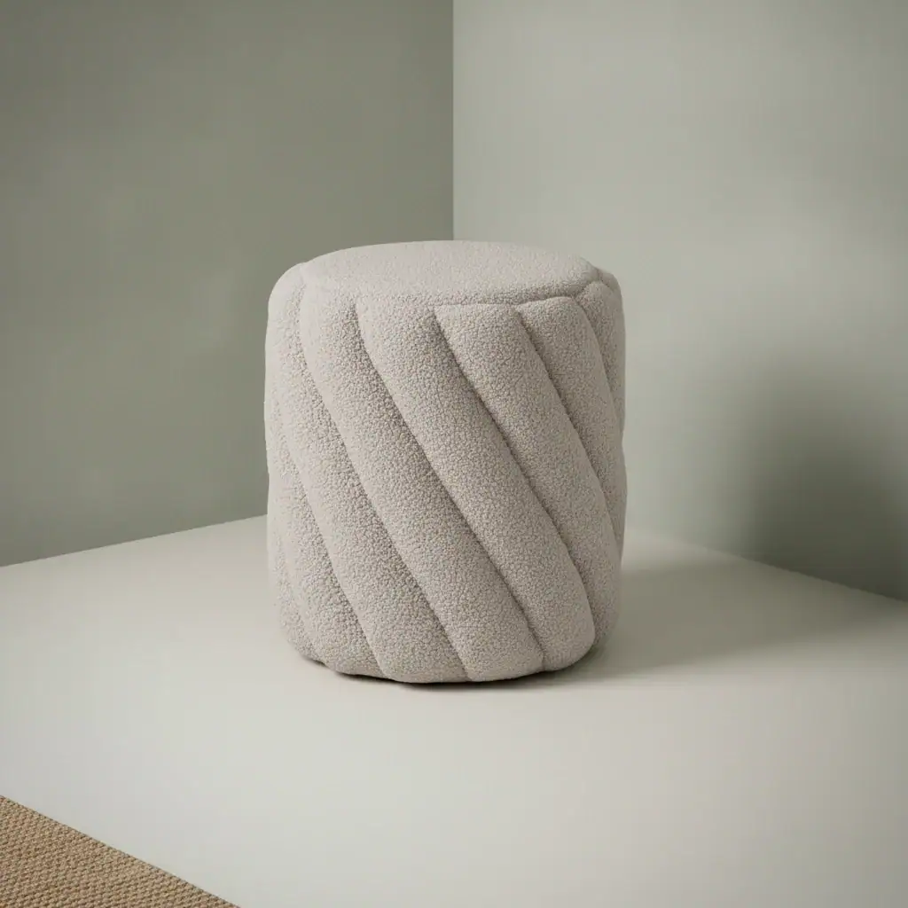 Poef Grisol Polyester Grijs