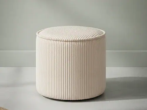 Poef Grorrin Polyester Beige