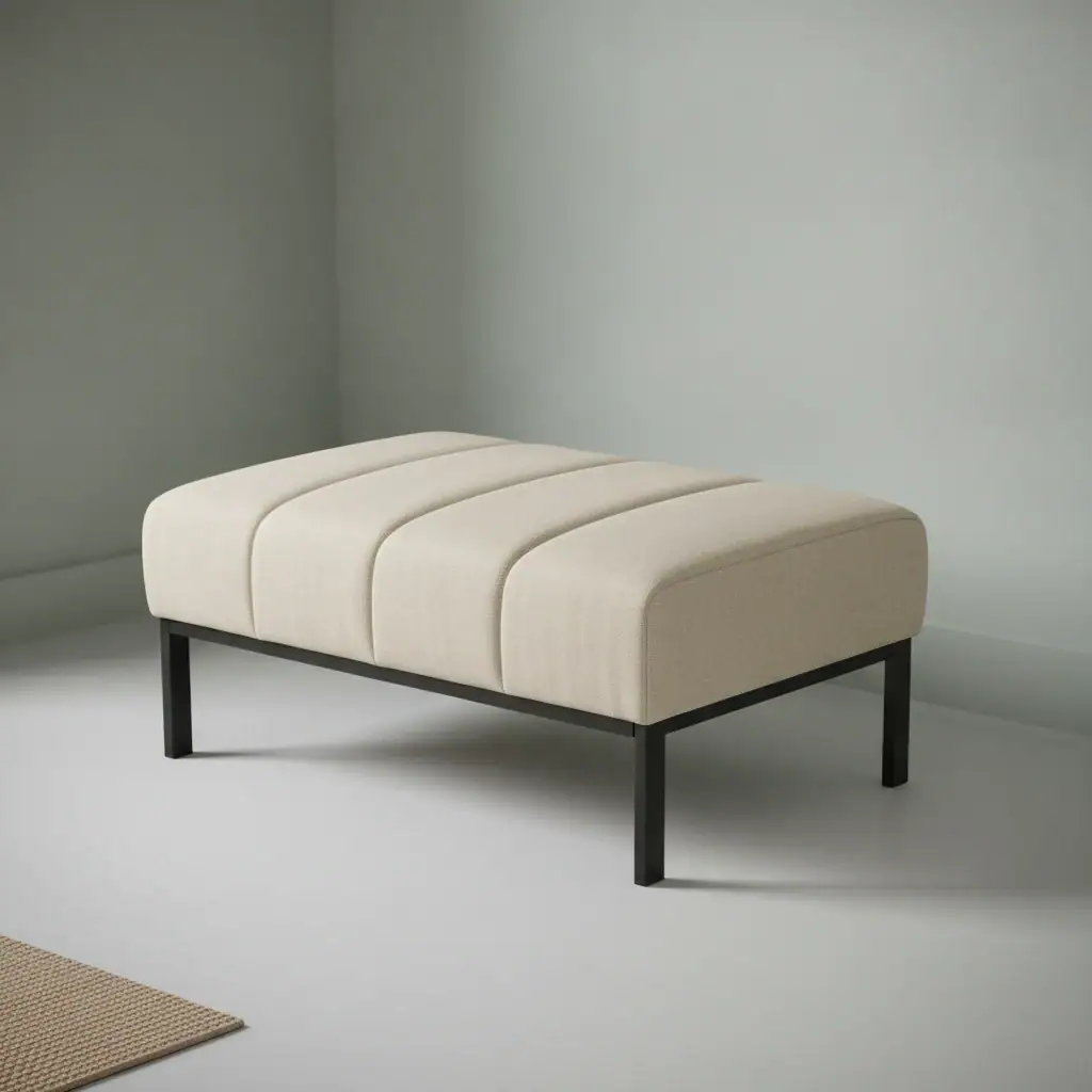 Poef Laaltes Beige