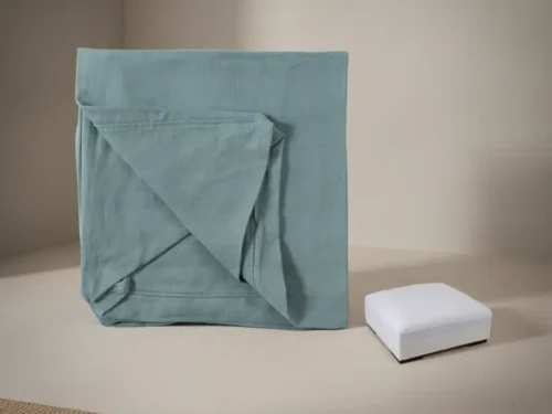 Poef Rinero Linnen Blauw