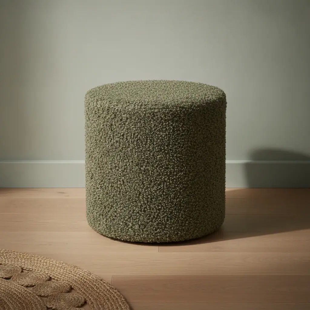 Poef Skandik Polyester Groen