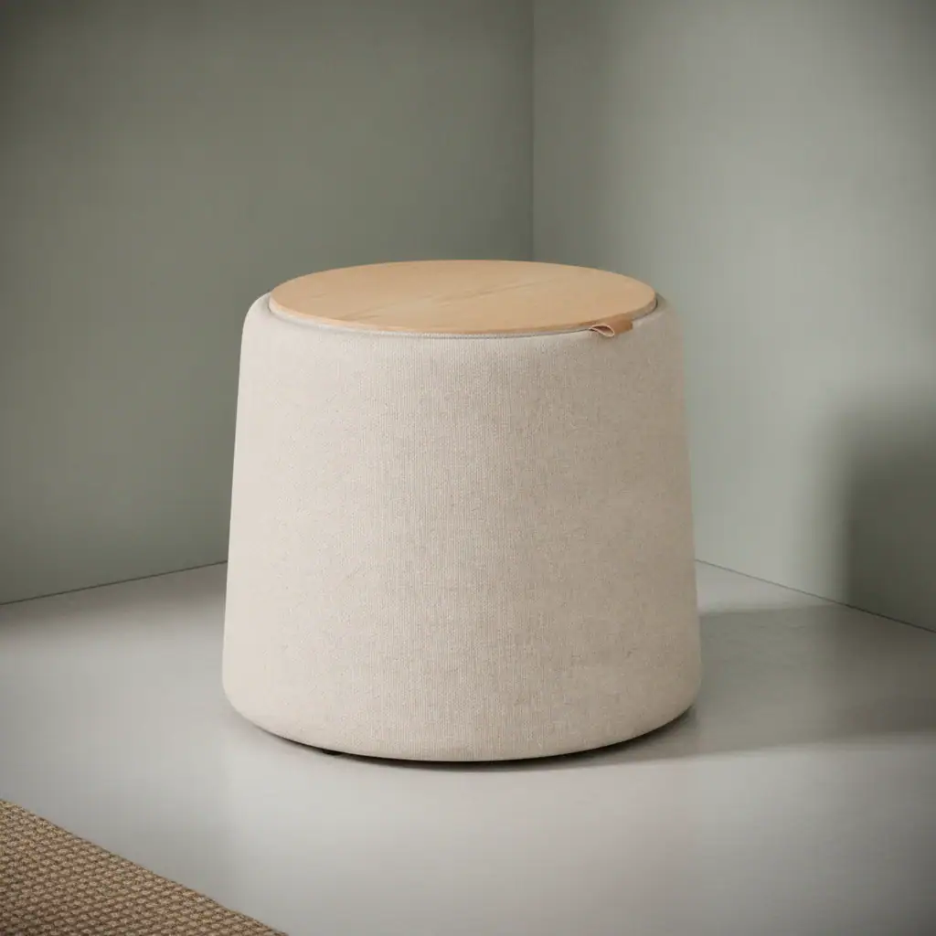 Poef Stinsor Stof Beige