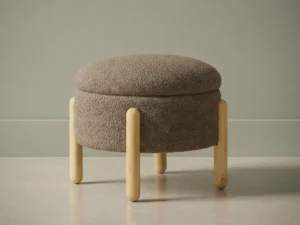 Poef Taunello Polyester Bruin