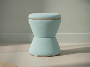 Poef Teras Teddy Zacht Blauw