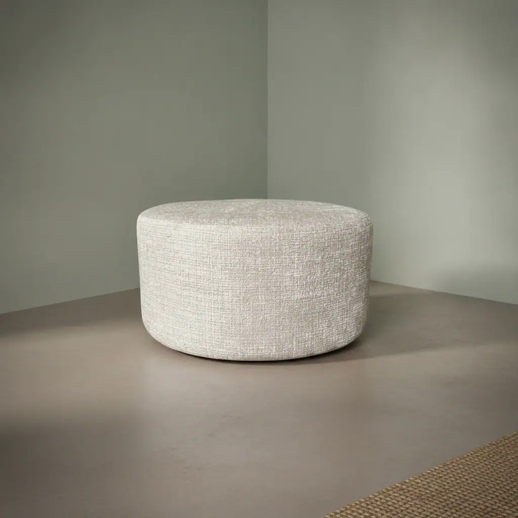 Poef Traalvos Beige