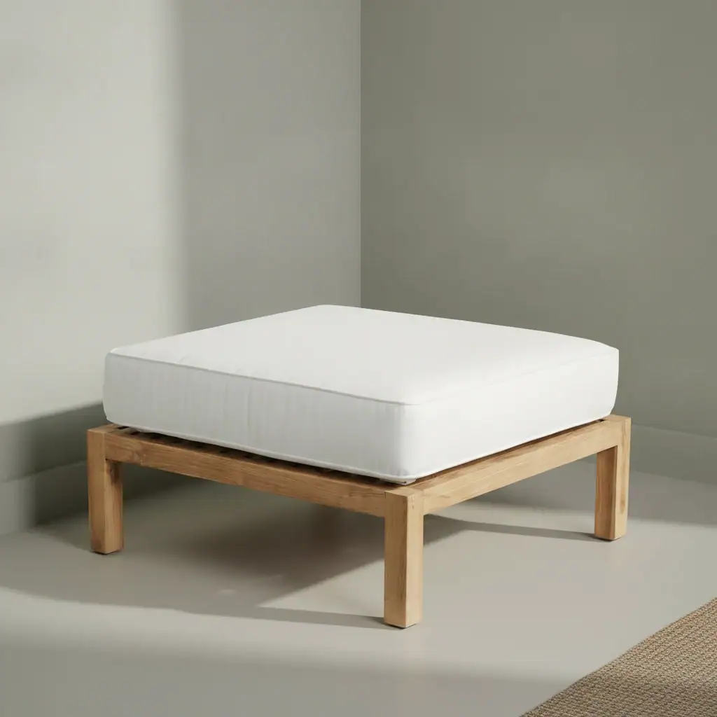 Poef Zarnond Teak Naturel
