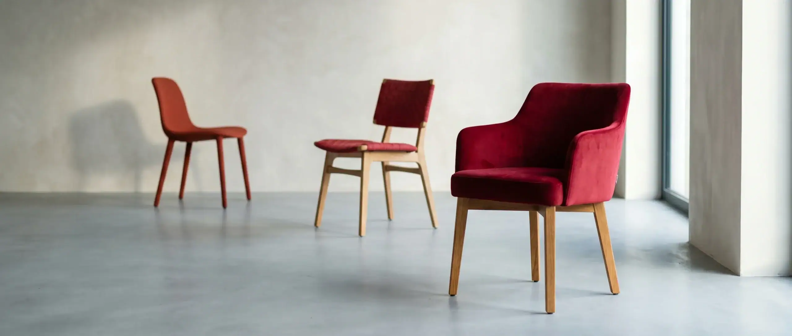 Rode eetkamerstoelen