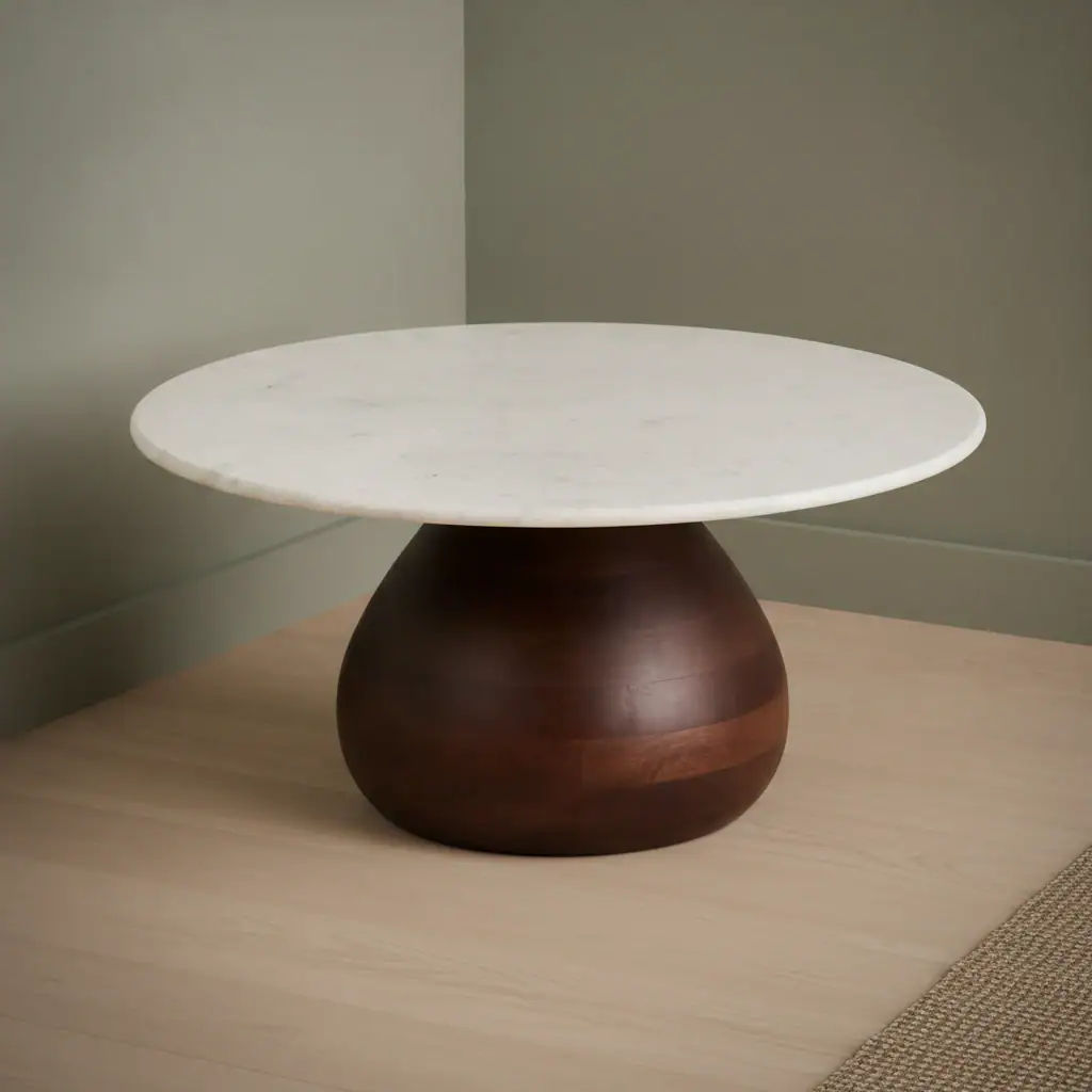 Salontafel Billu Mangohout Ø70 cm