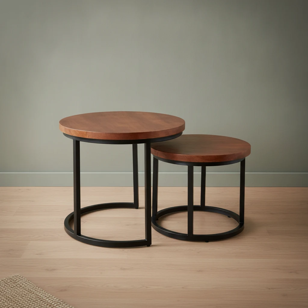 Salontafel Brorrura Zwart Ø53 cm