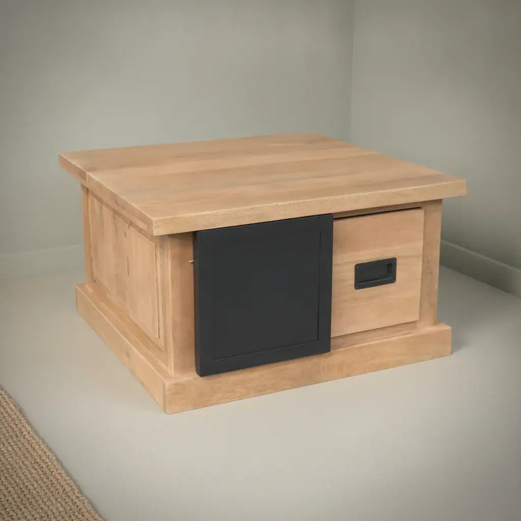 Salontafel Caundone Mangohout 80 cm
