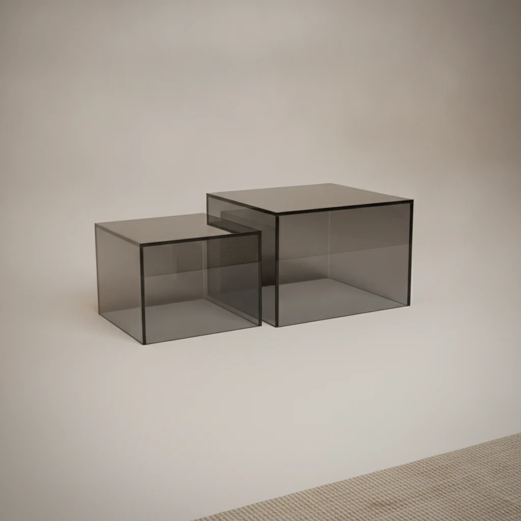 Salontafel Cinsero Glas 50 cm