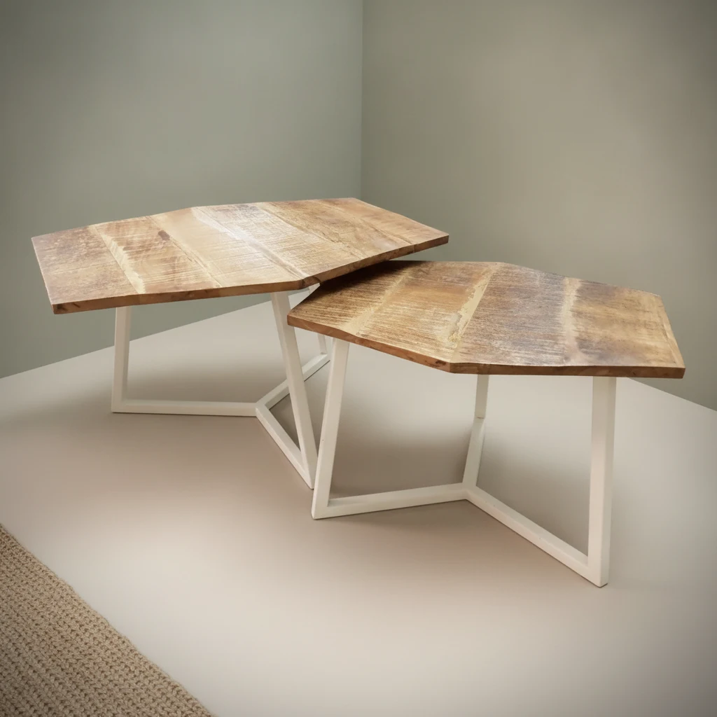 Salontafel Daammena Metaal - Set van 2