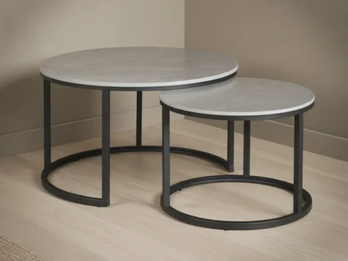 Salontafel Grausano Grijs Ø68 cm