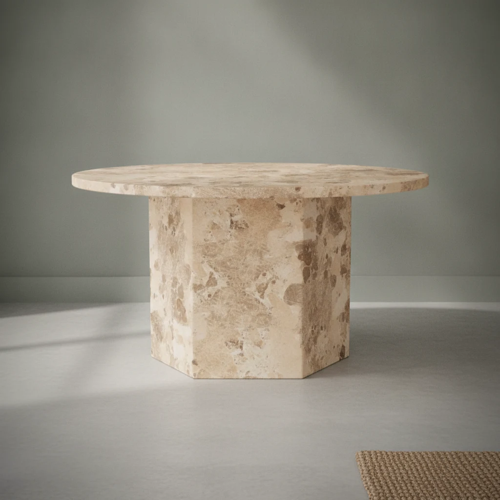 Salontafel Jelti Marmer Ø80 cm