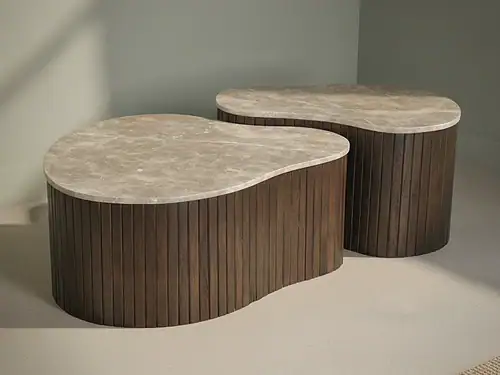Salontafel Keinsas Bruin 84 cm